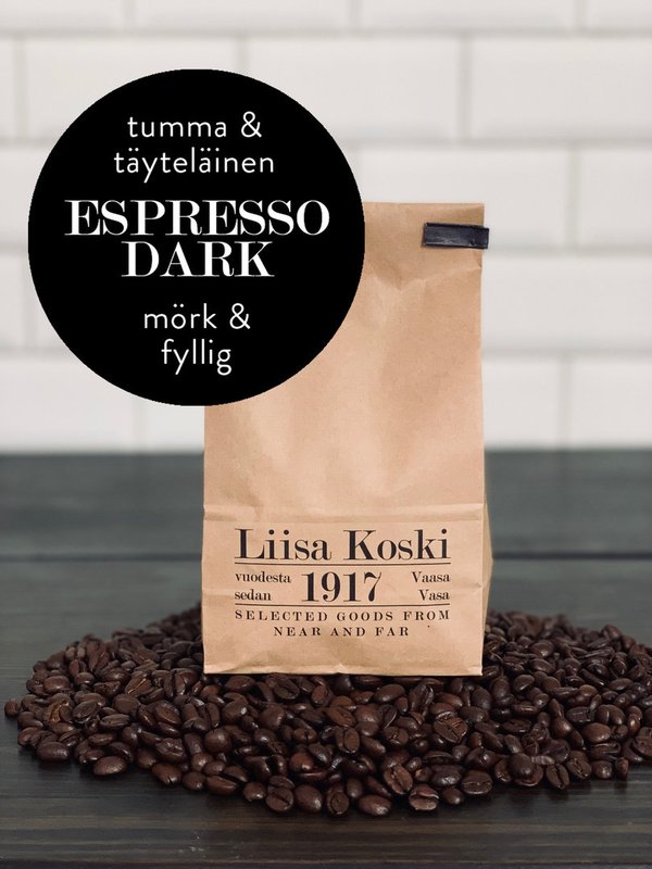 Dark Espresso kahvi -tummapaahto