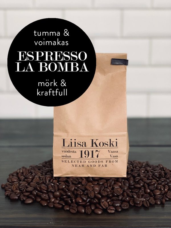 Espresso La Bomba kaffe -mörkrostat