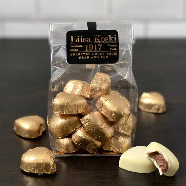 Sydänmuotoiset suklaakonvehdit 190g Kulta